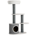 Load image into Gallery viewer, 39" Cat Tree for Indoor, Cat Tower with Scratching Posts, Condo, Top Perch, Platforms, Multi-level Kitten Activity Centre, White
