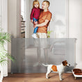 Load image into Gallery viewer, Retractable Stair Gate for Dogs, Extra Wide Dog Gate Extends Up to 140 cm Wide, 86.5 cm Tall, for Doorways, Stairways, Hallways, Indoor and Outdoor, Grey

