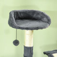 Load image into Gallery viewer, 177cm Cat Tree for Indoor Cats, Mult-level Kitten Climbing Tower, with Scratching Posts, Two Cat Houses, Perches, Toy Ball - Dark Grey
