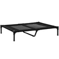 Load image into Gallery viewer, Large Raised Dog Bed Cat Elevated Lifted Cooling Portable Camping Basket Outdoor Indoor Mesh Pet Cot Metal Frame Black
