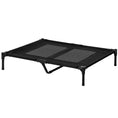 Load image into Gallery viewer, Large Raised Dog Bed Cat Elevated Lifted Cooling Portable Camping Basket Outdoor Indoor Mesh Pet Cot Metal Frame Black
