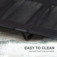 Load image into Gallery viewer, Large Raised Dog Bed Cat Elevated Lifted Cooling Portable Camping Basket Outdoor Indoor Mesh Pet Cot Metal Frame Black
