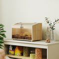 Load image into Gallery viewer, 22"L Hamster Cage, Small Animal Cage with Openable Top & Transparent Acrylic Windows, Hamster Enclosure with Hut, Seesaw, Ladder, for Dwarf Hamster, Gerbil, Natural Wood
