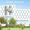 Charger l'image dans la visionneuse de la galerie, Metal Chicken Coop, Walk-in Large Chicken Run, Poultry Cage for 36-50 Hen, Duck, Rabbit with Water- and UV-Protection Cover, for Backyard, Garden, 39.4' x 9.8' x 6.4'
